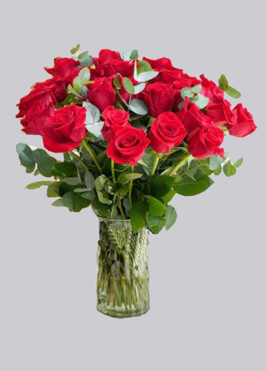 24 Long Stem Red Roses